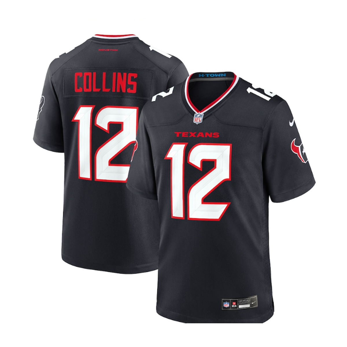 Houston Texans #12 Black White