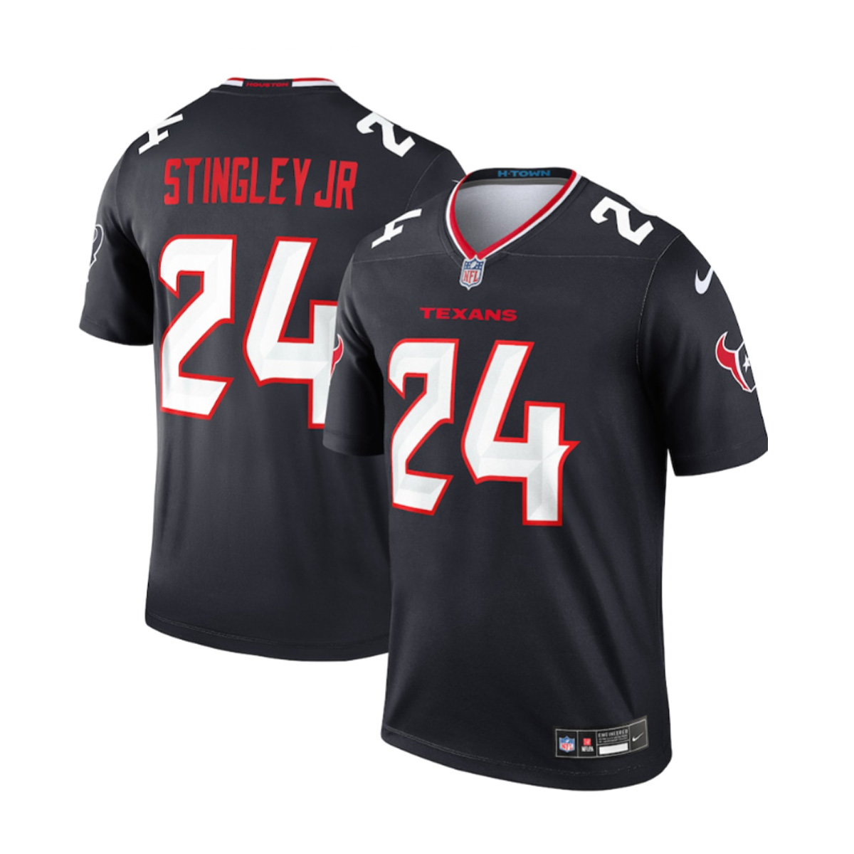 Houston Texans #24 Black White