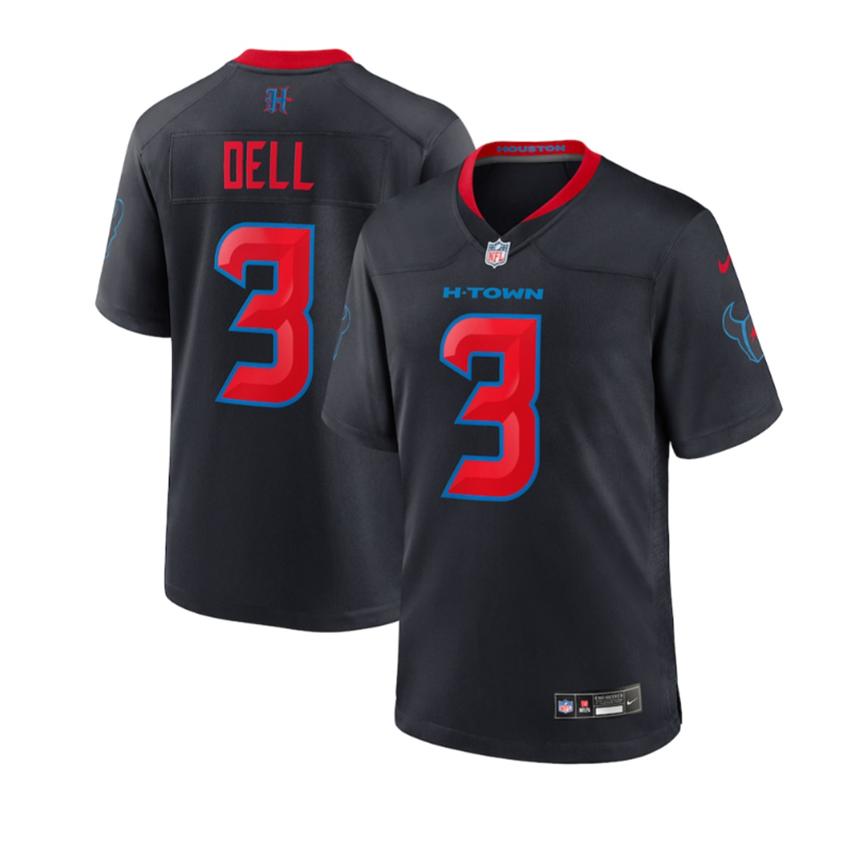 Houston Texans #3 Black Red