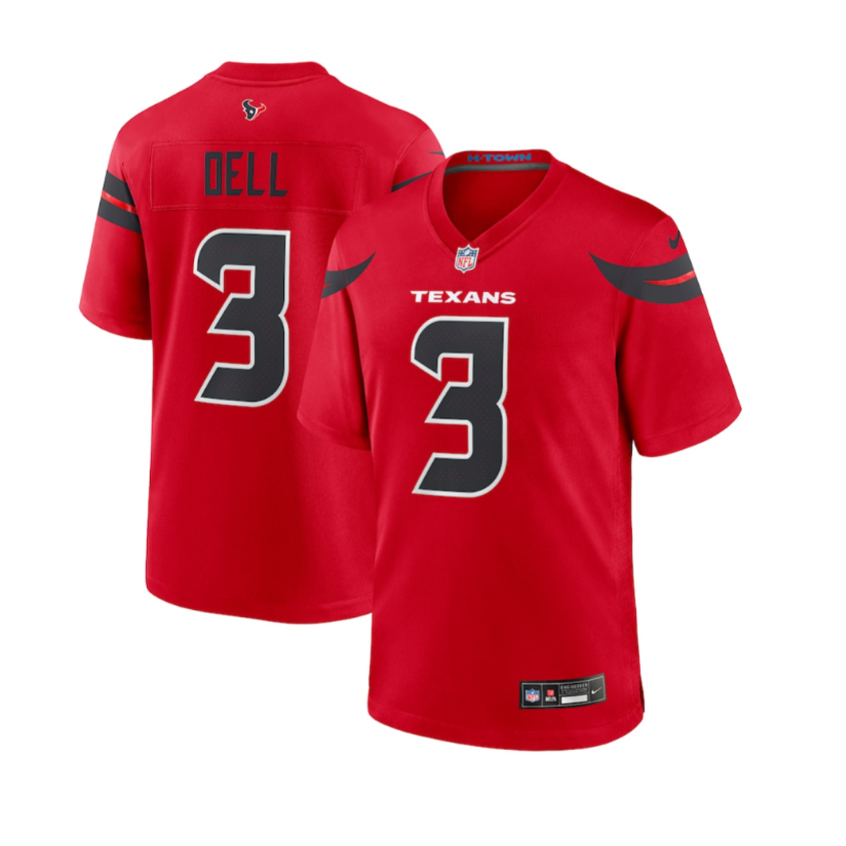 Houston Texans #3 Red